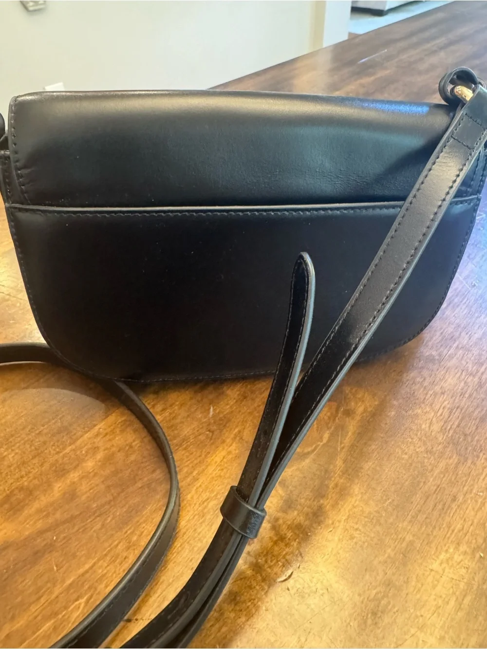 RADLEY LONDON Warwick Avenue Mini Flapover Black Leather Crossbody Bag